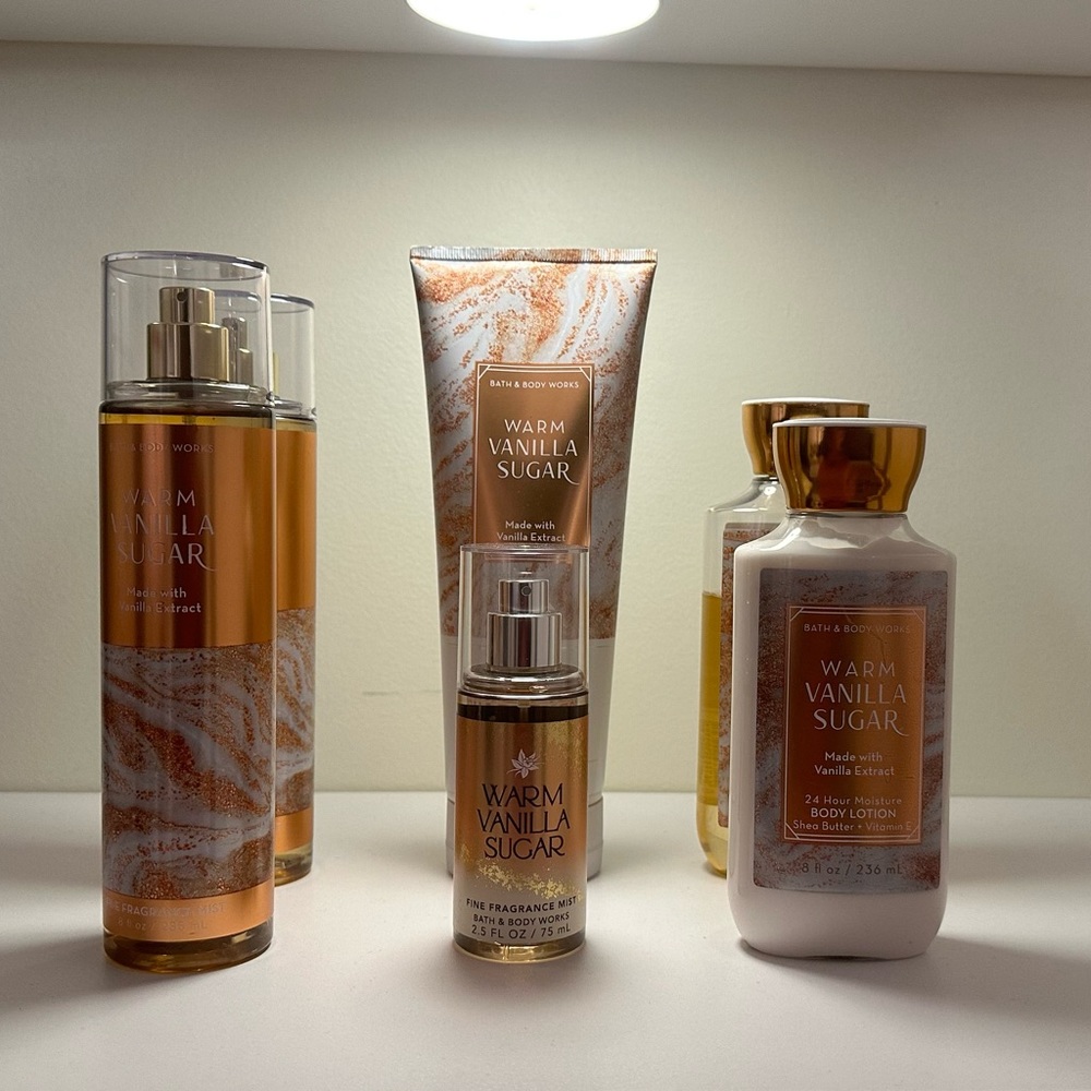 bath and body works warm vanilla sugar bundle